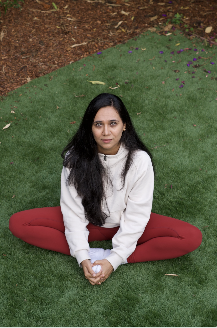 Arjita Sethi in meditation pose
